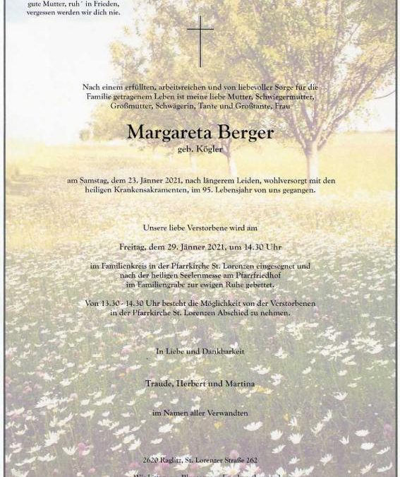 Berger Margareta