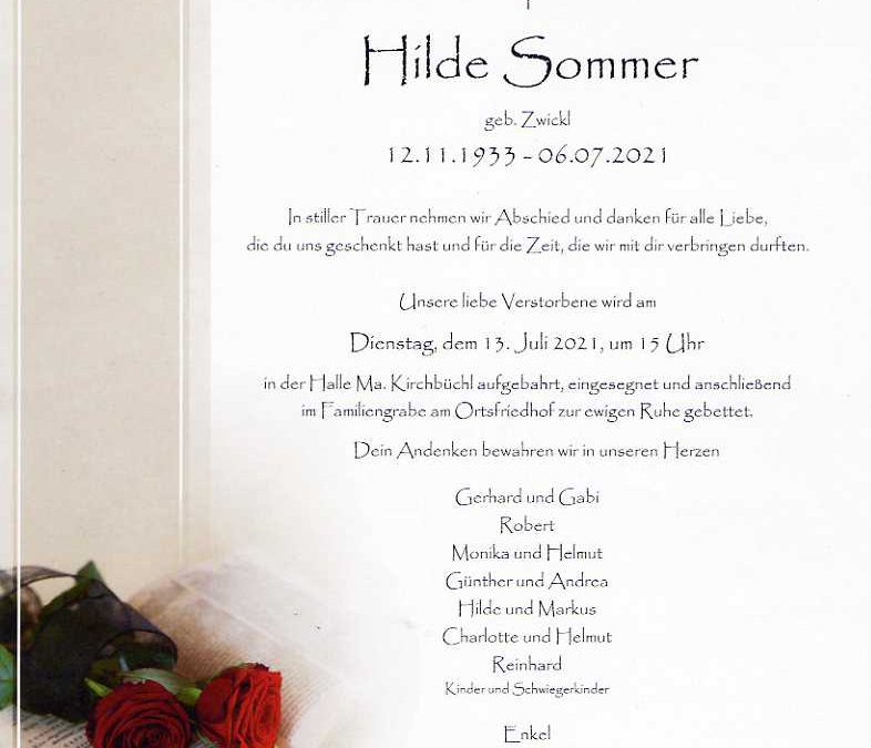 Sommer Hilde