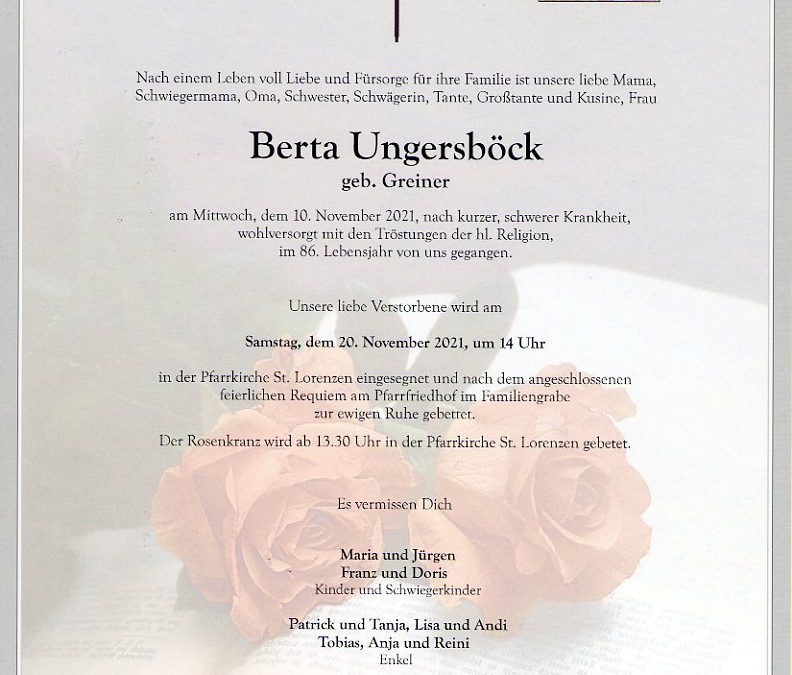 Ungersböck Berta