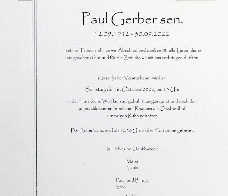 Paul Gerber sen.