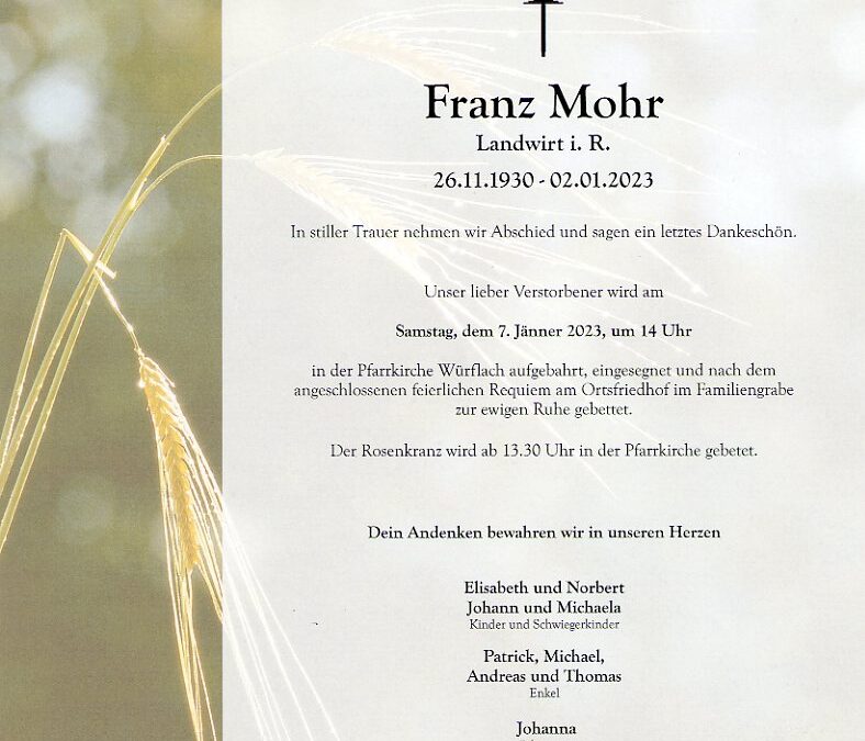 Franz Mohr